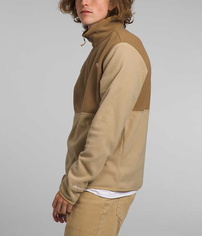 Khaki / Brown Men's The North Face Alpine Polartec® 100 ½-Zip Pullover | DUBLIN JUWD