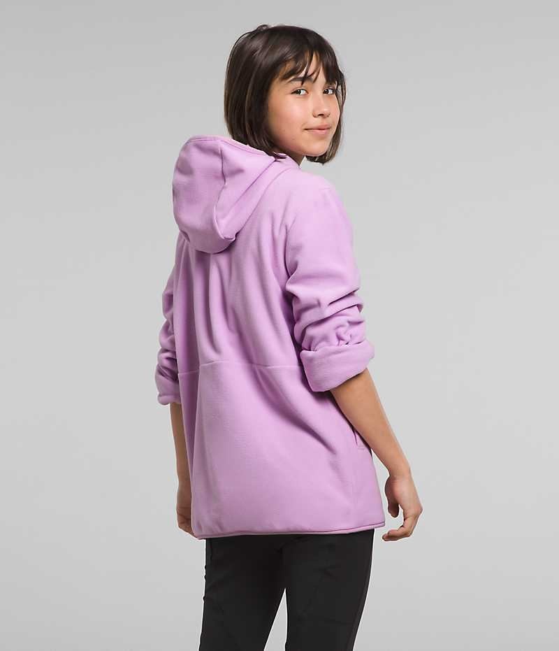 Lavender Girls'' The North Face Glacier Full-Zip Hooded Fleece Jacket | DUBLIN LXUD