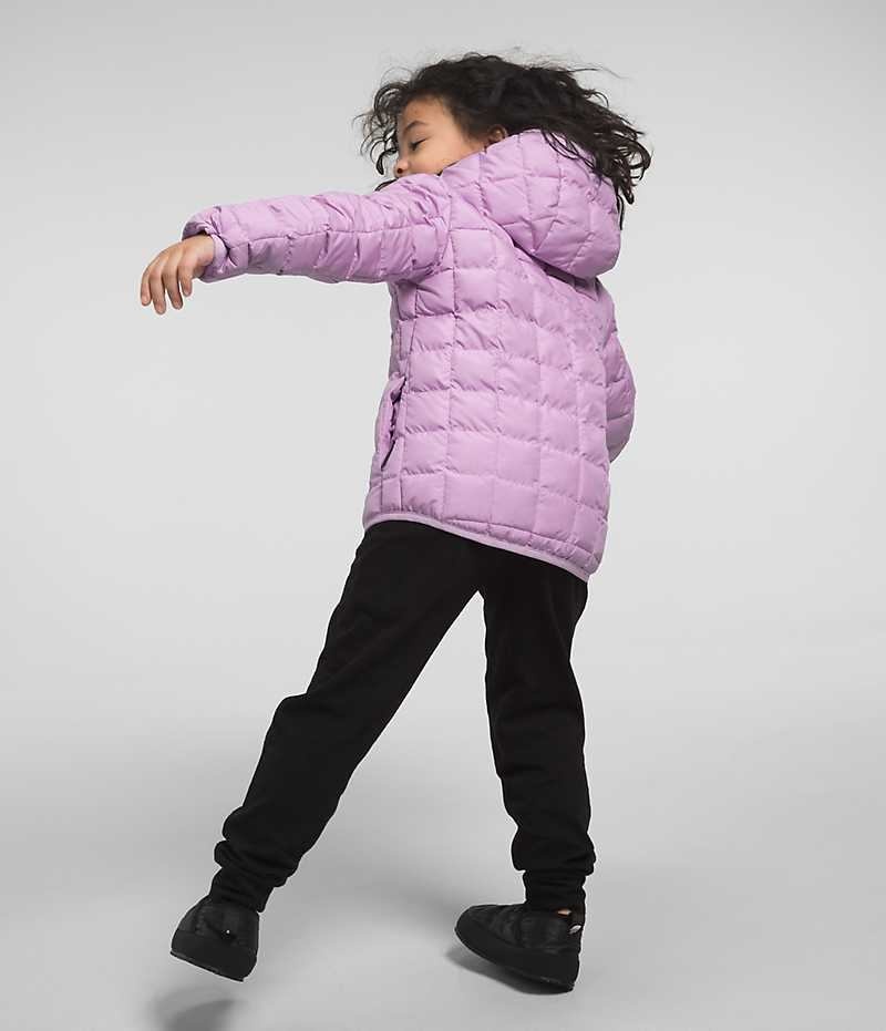 Lavender Girls'' The North Face Reversible ThermoBall™ Hooded Puffer Jacket | IRELAND HTWI