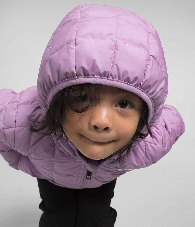 Lavender Girls'' The North Face Reversible ThermoBall™ Hooded Puffer Jacket | IRELAND HTWI