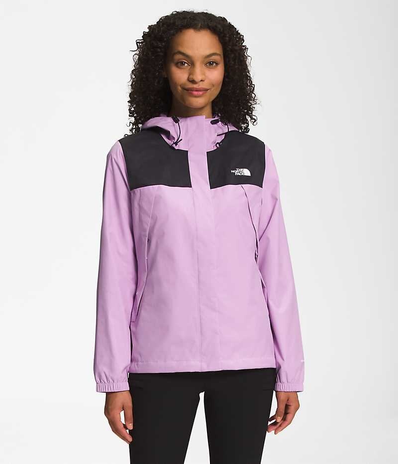 Lavender Women\'s The North Face Antora Rain Jacket | IRELAND YGRM