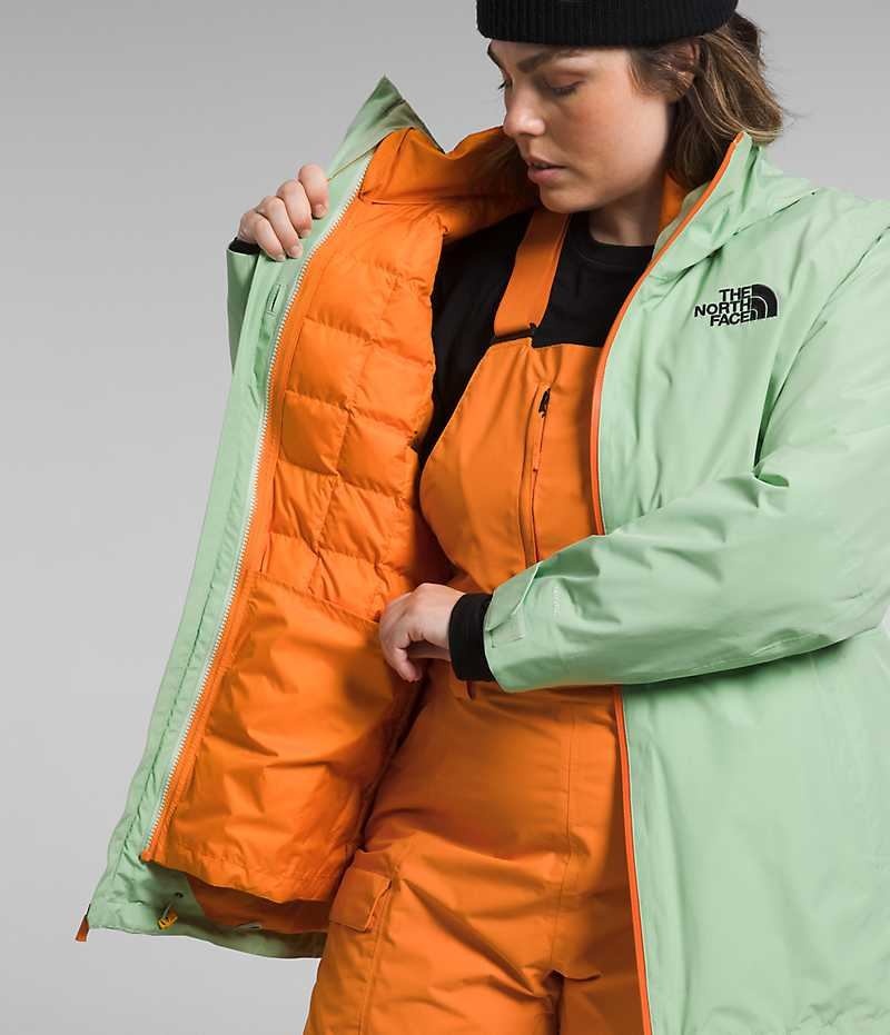 Mint Women's The North Face Plus ThermoBall™ Eco Snow Triclimate® Insulated Jacket | IRELAND TZOB