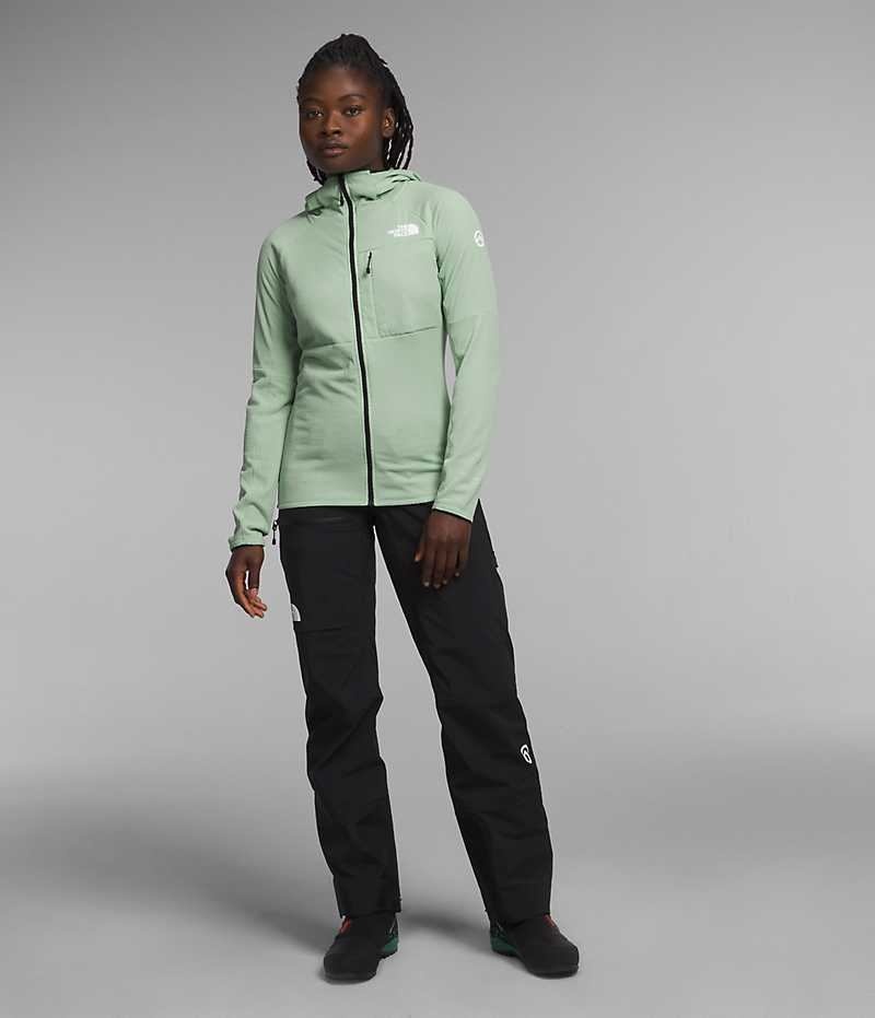 Mint Women's The North Face Summit Series FUTUREFLEECE™ Full-Zip Hoodie Fleece Jacket | IRELAND IMTW