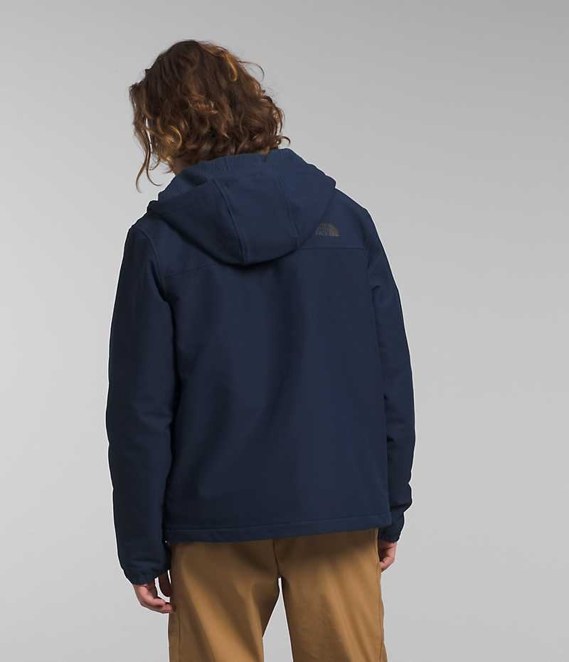 Navy Men's The North Face Camden Thermal Hoodie Softshell Jacket | IRELAND YJCG