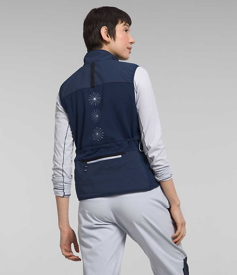 Navy Women's The North Face Trailwear Winter Warm Flash Vest | DUBLIN TONE