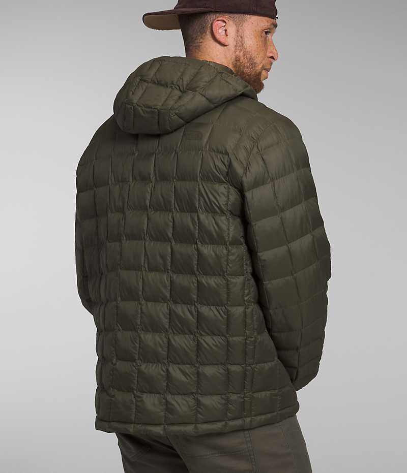 Olive Men's The North Face Big ThermoBall™ Eco Hoodie 2.0 Puffer Jacket | DUBLIN HYOA