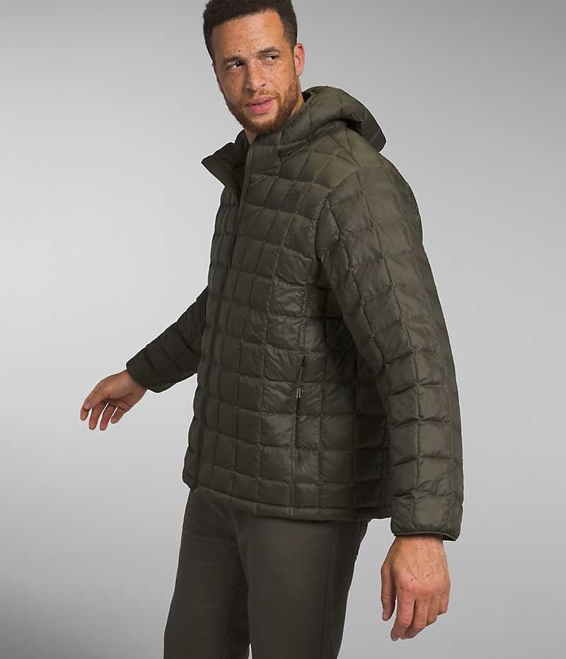 Olive Men's The North Face Big ThermoBall™ Eco Hoodie 2.0 Puffer Jacket | DUBLIN HYOA