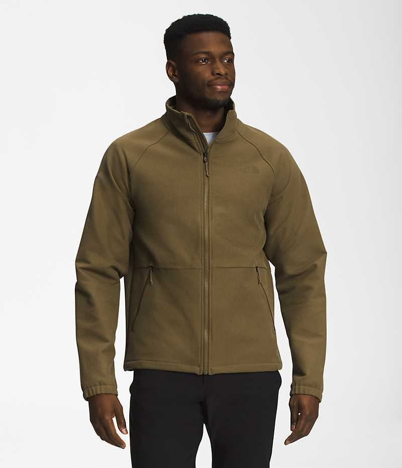 Olive Men\'s The North Face Camden Softshell Jacket | DUBLIN MQHN