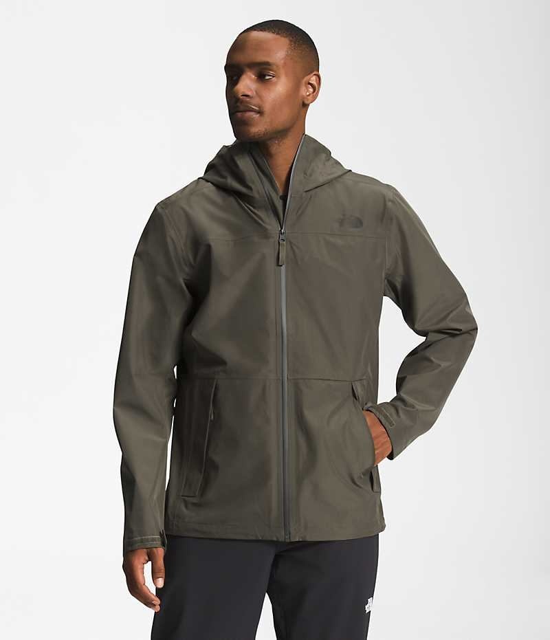 Olive Men\'s The North Face Dryzzle FUTURELIGHT™ Rain Jacket | DUBLIN ENZW