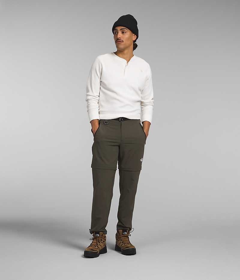 Olive Men's The North Face Paramount Pro Convertible Pants | IRELAND YWES