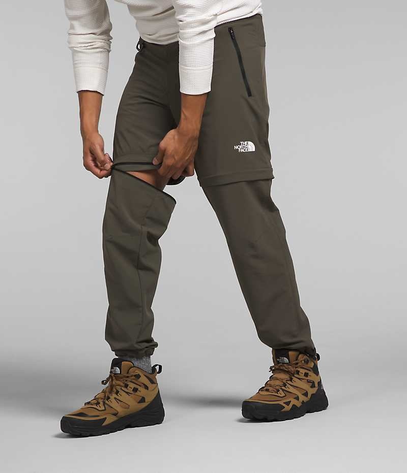 Olive Men's The North Face Paramount Pro Convertible Pants | IRELAND YWES