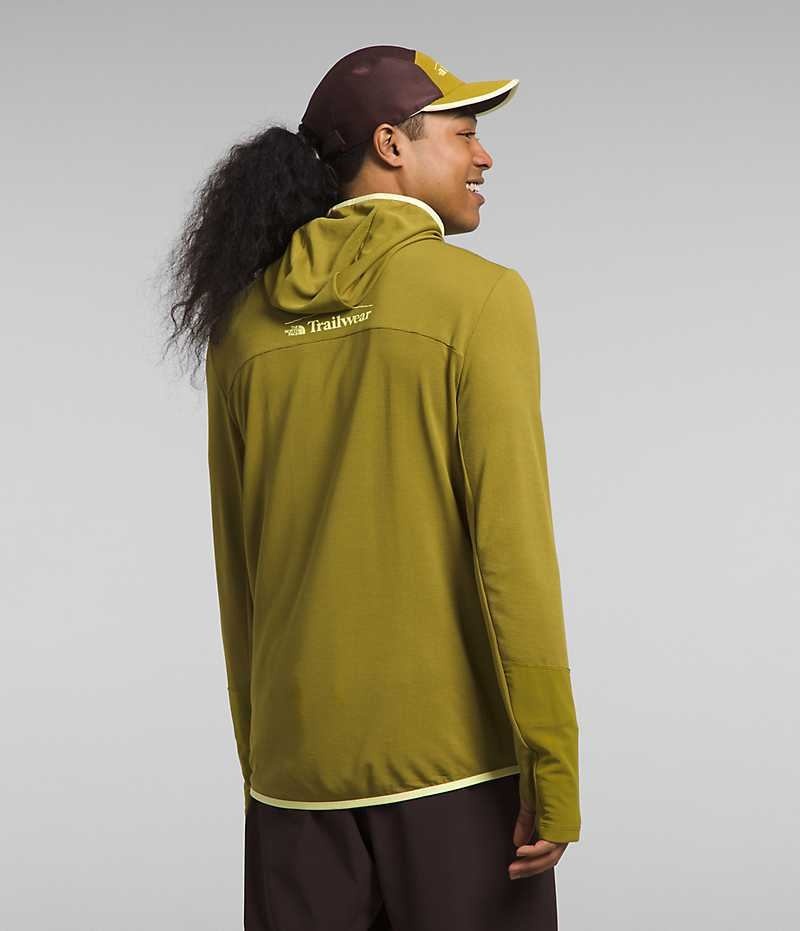 Olive Men's The North Face Trailwear Cerro Alto Hoodie | DUBLIN RZUY