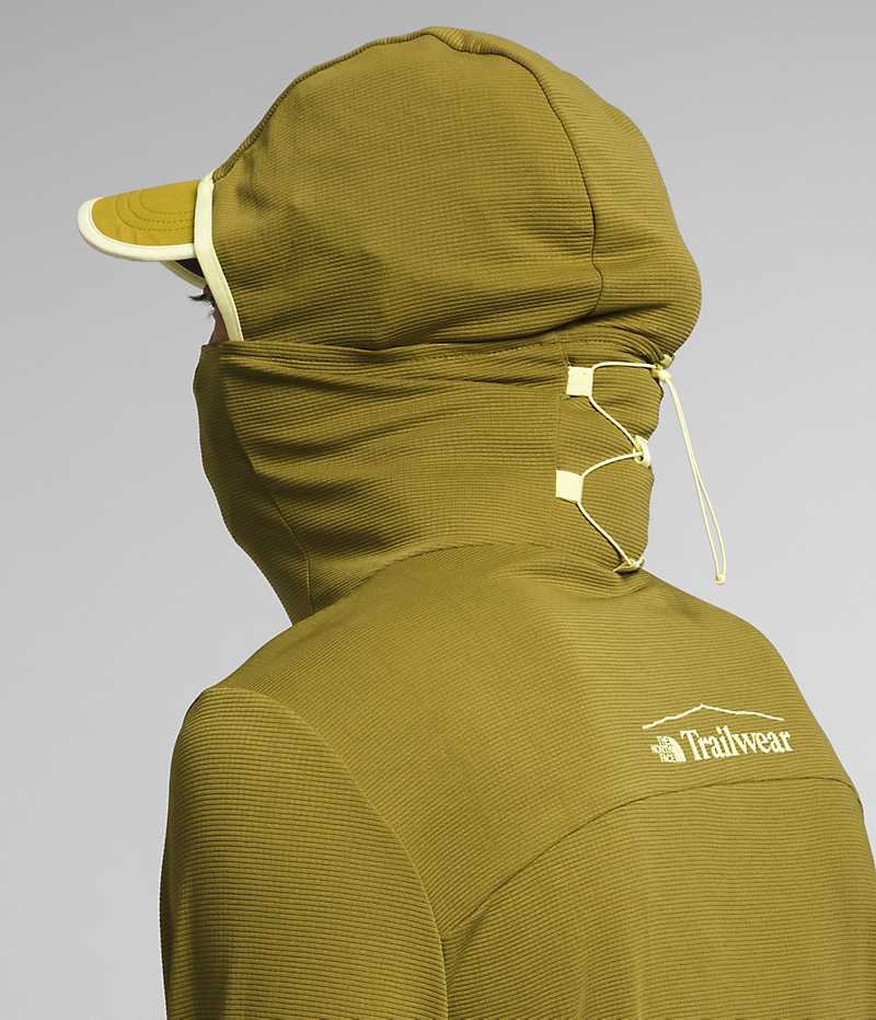 Olive Men's The North Face Trailwear Cerro Alto Hoodie | DUBLIN RZUY