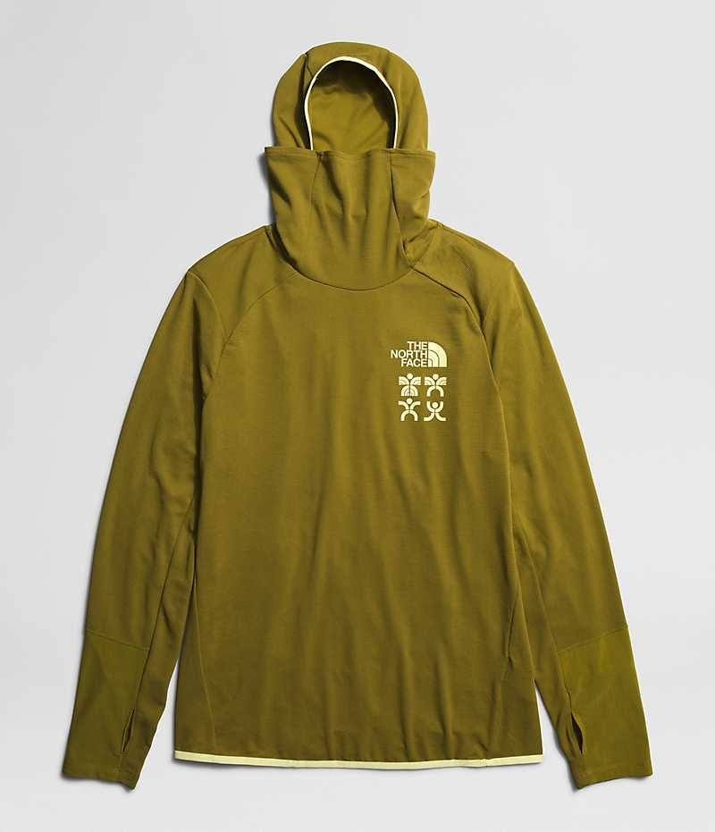 Olive Men's The North Face Trailwear Cerro Alto Hoodie | DUBLIN RZUY