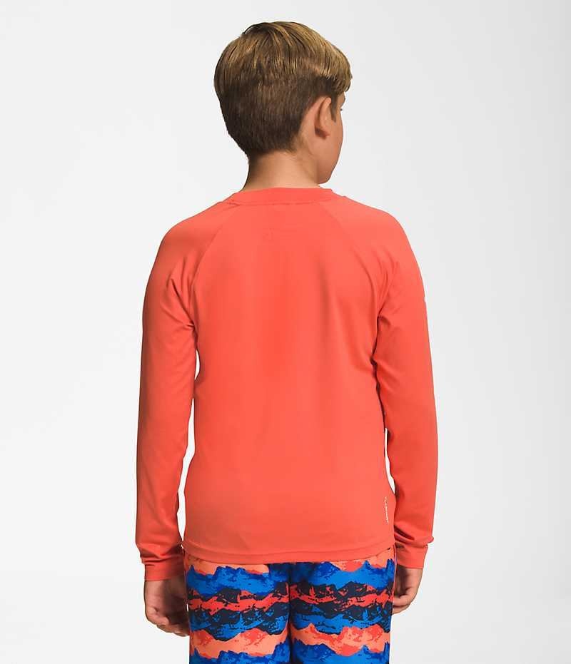 Orange Boys' The North Face Amphibious Long Sleeve Sun T-Shirt | IRELAND PFYE