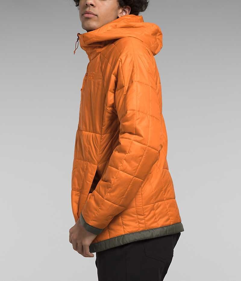 Orange Men's The North Face Circaloft ¼-Zip Pullover Puffer Jacket | DUBLIN QVEY