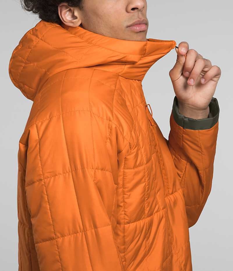 Orange Men's The North Face Circaloft ¼-Zip Pullover Puffer Jacket | DUBLIN QVEY