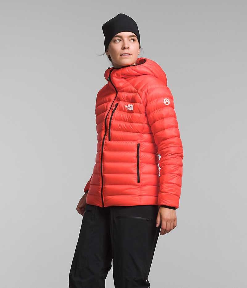 Orange Women's The North Face Summit Series Breithorn Hoodie Puffer Jacket | DUBLIN VKAX