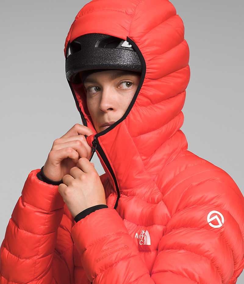 Orange Women's The North Face Summit Series Breithorn Hoodie Puffer Jacket | DUBLIN VKAX