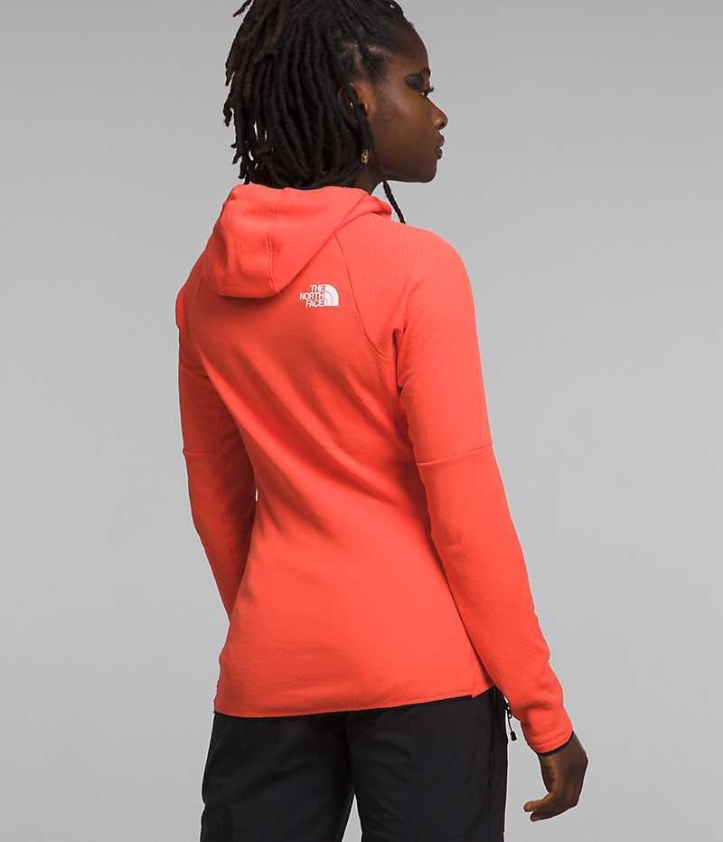 Orange Women's The North Face Summit Series FUTUREFLEECE™ Full-Zip Hoodie Fleece Jacket | DUBLIN DMAQ