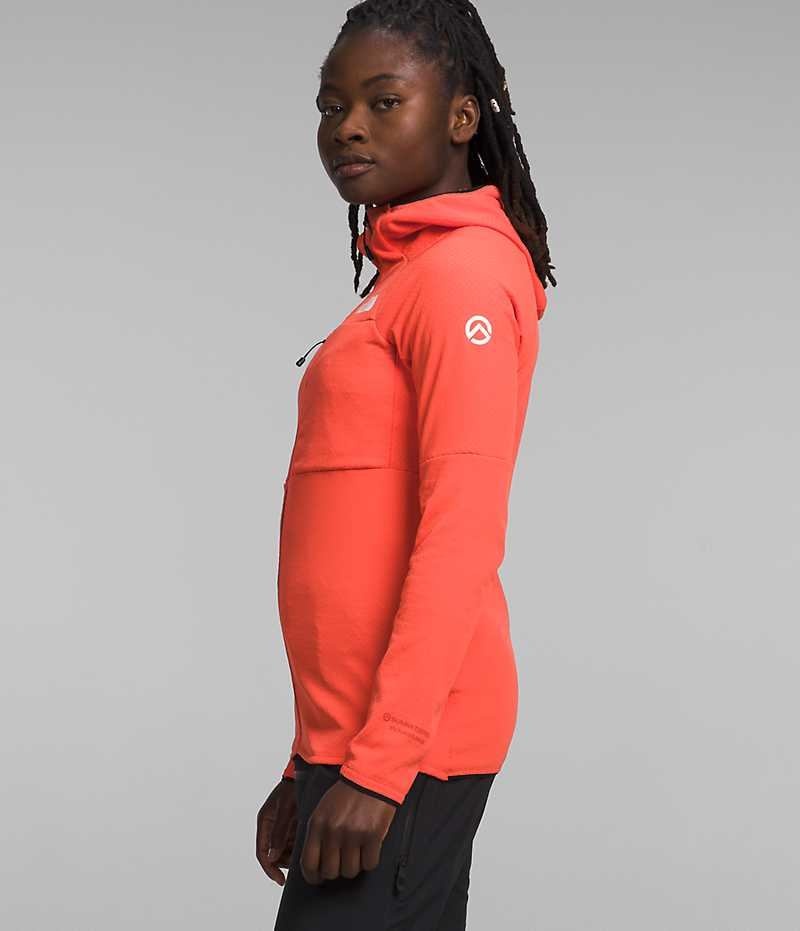 Orange Women's The North Face Summit Series FUTUREFLEECE™ Full-Zip Hoodie Fleece Jacket | DUBLIN DMAQ