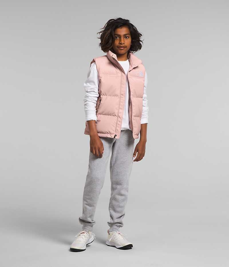 Pink Boys\' The North Face 1996 Retro Nuptse Vest | DUBLIN MLNB