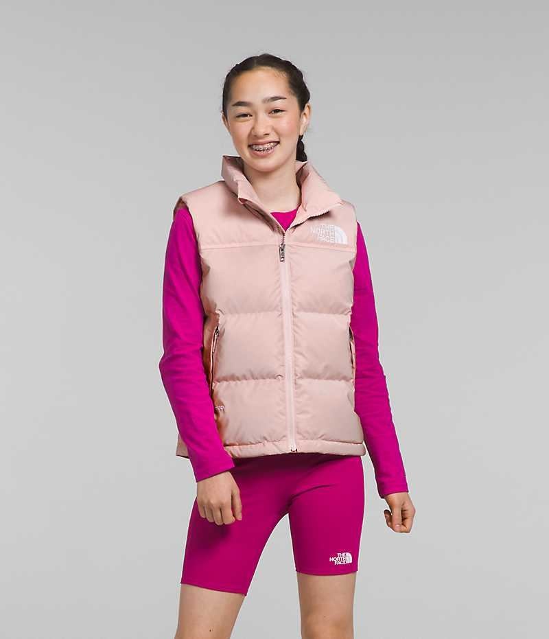 Pink Girls\'\' The North Face 1996 Retro Nuptse Vest | IRELAND AMQY