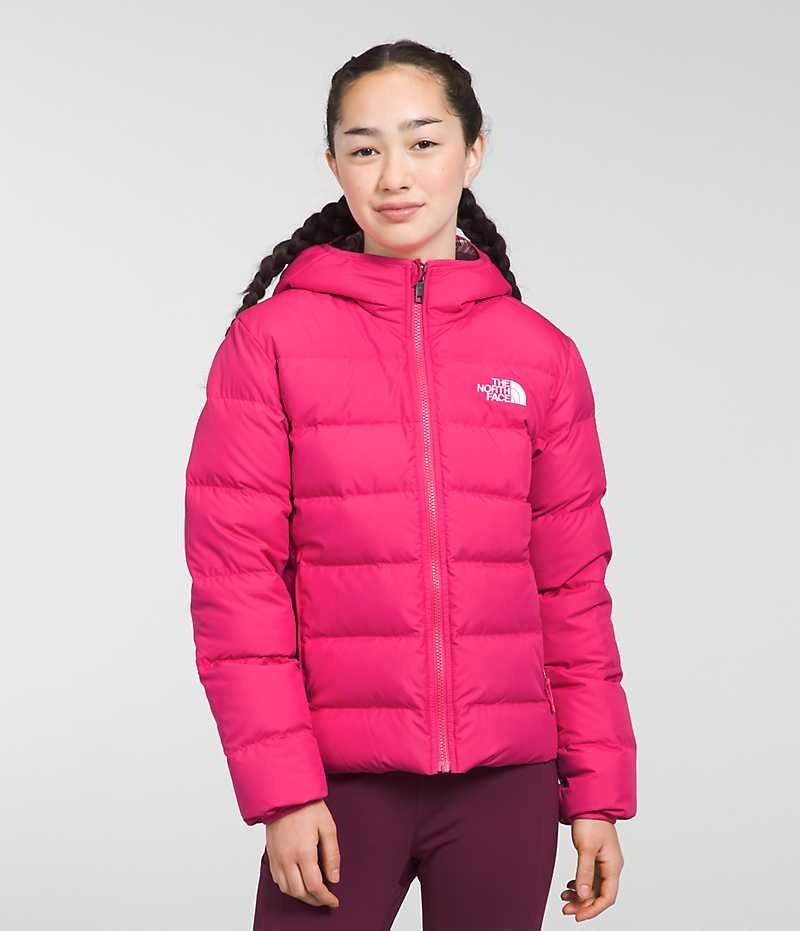 Pink Girls\'\' The North Face Reversible North Hooded Puffer Jacket | IRELAND AKTG