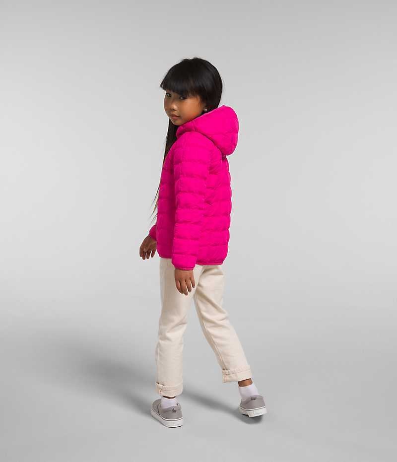 Pink Girls'' The North Face Reversible ThermoBall™ Hooded Puffer Jacket | DUBLIN YPWH