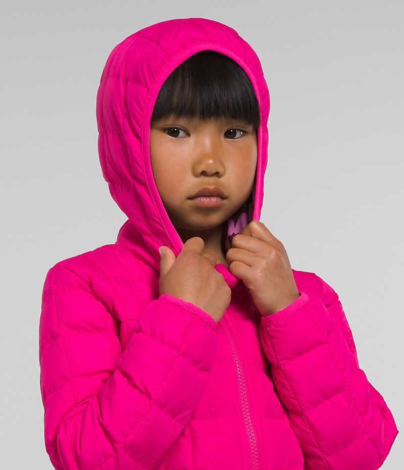 Pink Girls'' The North Face Reversible ThermoBall™ Hooded Puffer Jacket | DUBLIN YPWH