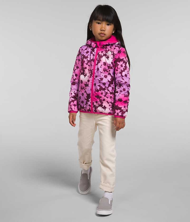 Pink Girls'' The North Face Reversible ThermoBall™ Hooded Puffer Jacket | DUBLIN YPWH