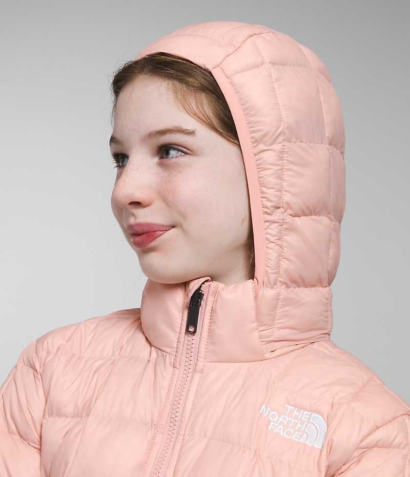 Pink Girls'' The North Face ThermoBall™ Hooded Puffer Jacket | DUBLIN YPIZ