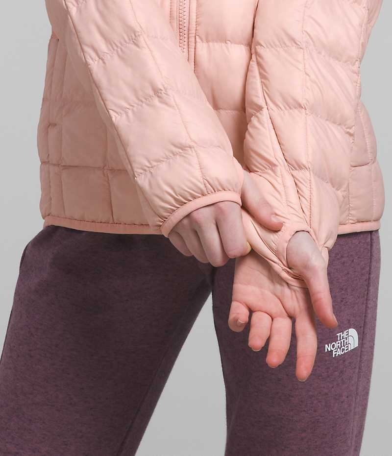 Pink Girls'' The North Face ThermoBall™ Hooded Puffer Jacket | DUBLIN YPIZ