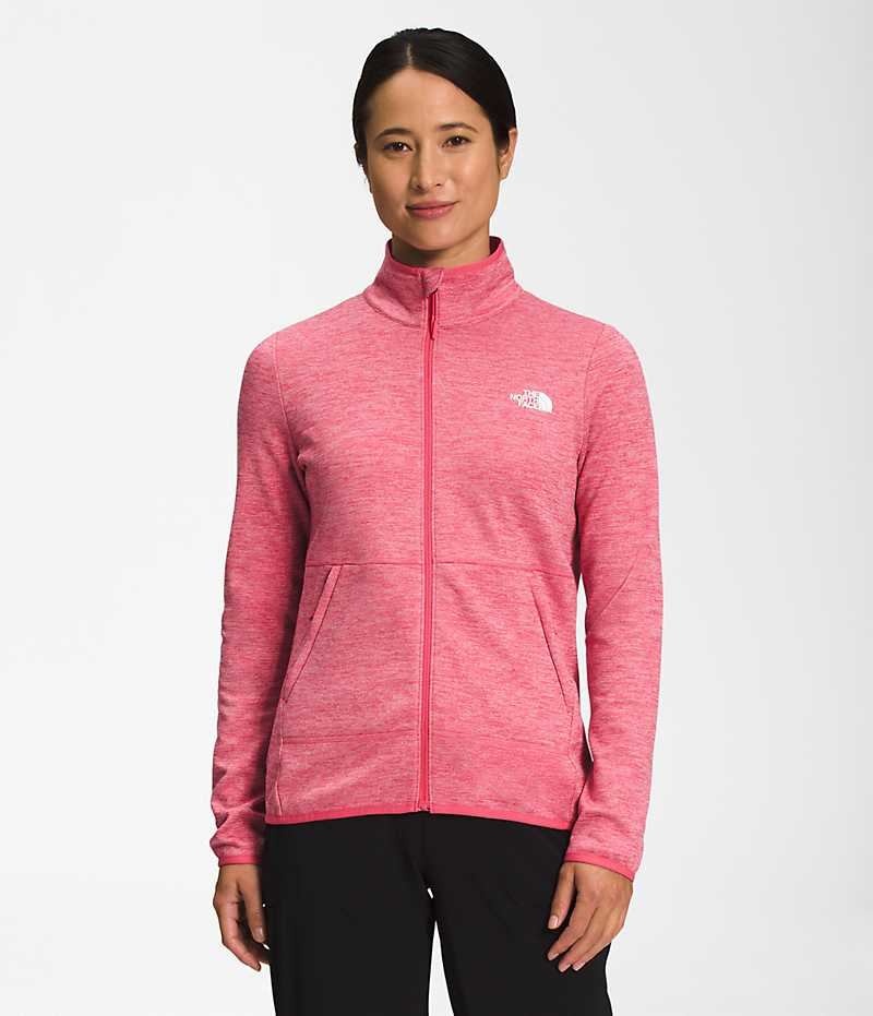 Pink Women\'s The North Face Canyonlands Full-Zip Fleece Jacket | IRELAND YMCR