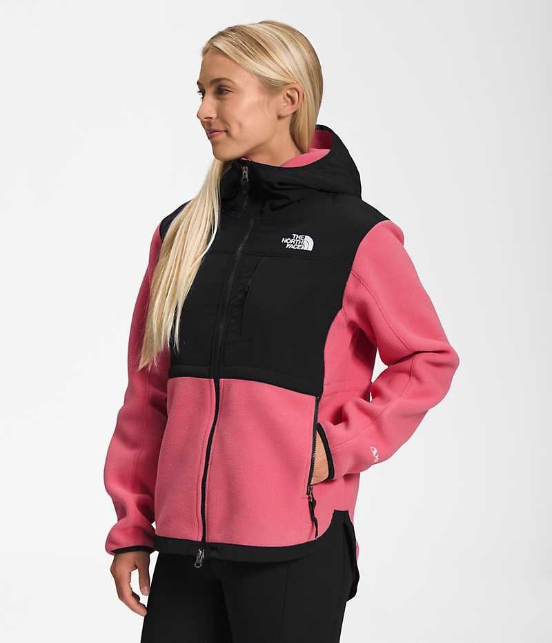 Pink Women's The North Face Denali Hoodie Fleece Jacket | IRELAND RLET