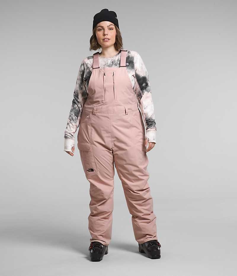 Pink Women\'s The North Face Plus Freedom Bib Pants | IRELAND JCIE