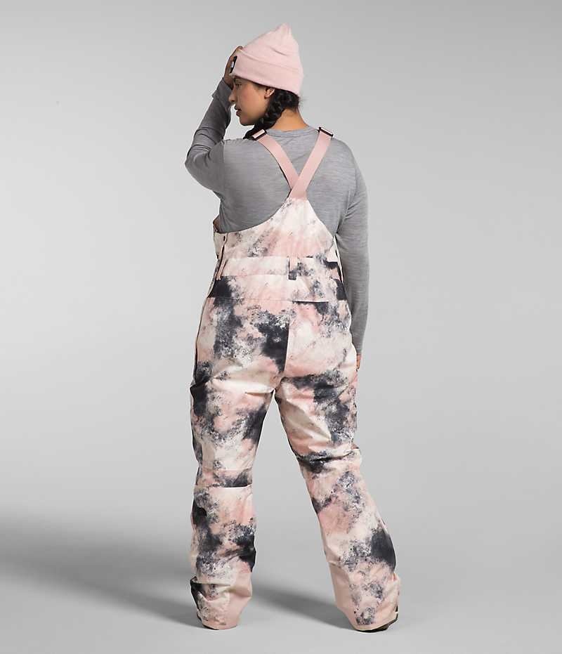 Pink Women's The North Face Plus Freedom Insulated Bib Pants | IRELAND QIZU