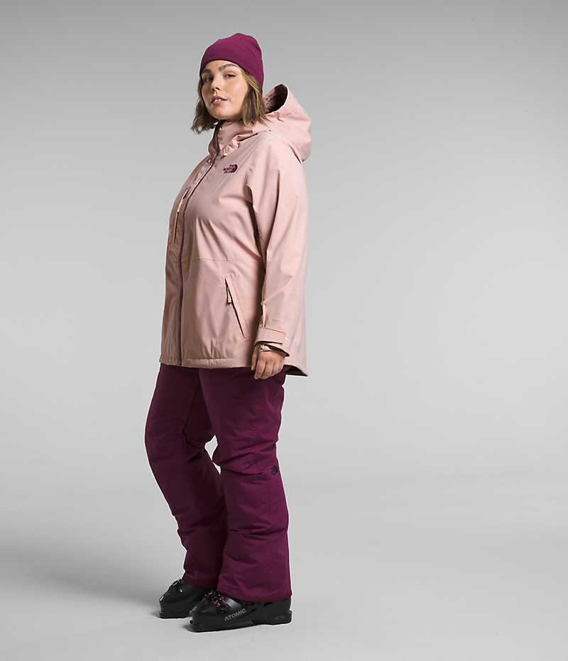 Pink Women's The North Face Plus Freedom Stretch Insulated Jacket | DUBLIN CJDR