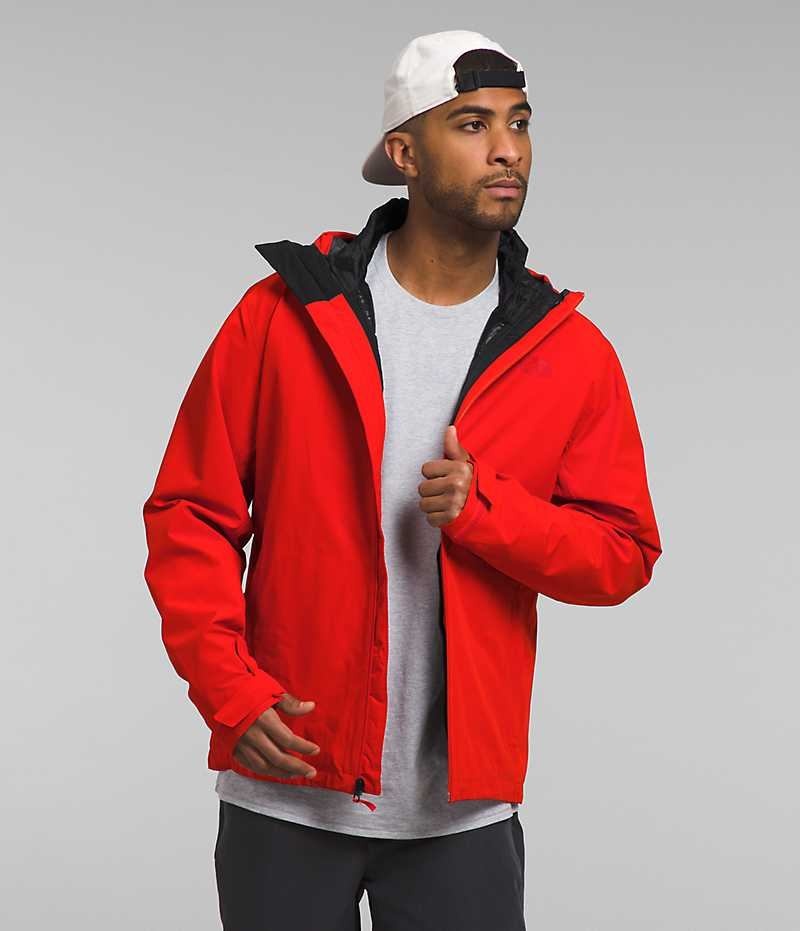 Red Men\'s The North Face ThermoBall™ Eco Triclimate® Insulated Jacket | IRELAND NUSZ