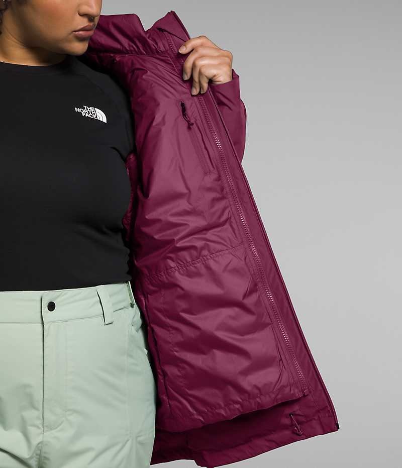 Red Women's The North Face Plus ThermoBall™ Eco Snow Triclimate® Insulated Jacket | IRELAND WFDK