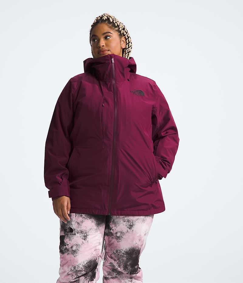 Red Women\'s The North Face Plus ThermoBall™ Eco Snow Triclimate® Insulated Jacket | IRELAND WFDK