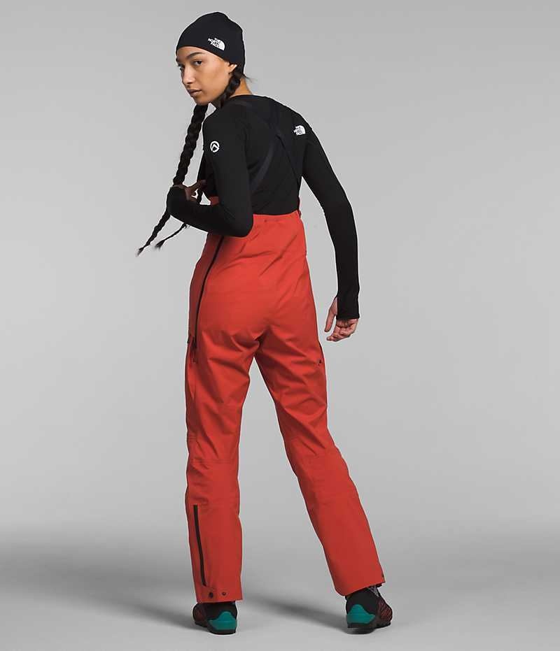 Red Women's The North Face Summit Series Pumori GTX Pro Bib Pants | DUBLIN SREL