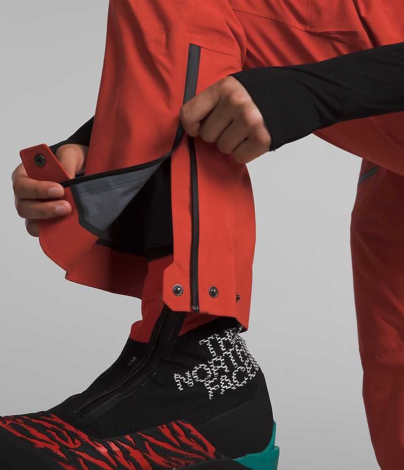 Red Women's The North Face Summit Series Pumori GTX Pro Bib Pants | DUBLIN SREL