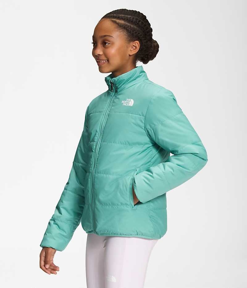 Turquoise Girls'' The North Face Reversible Mossbud Fleece Jacket | IRELAND BVZU