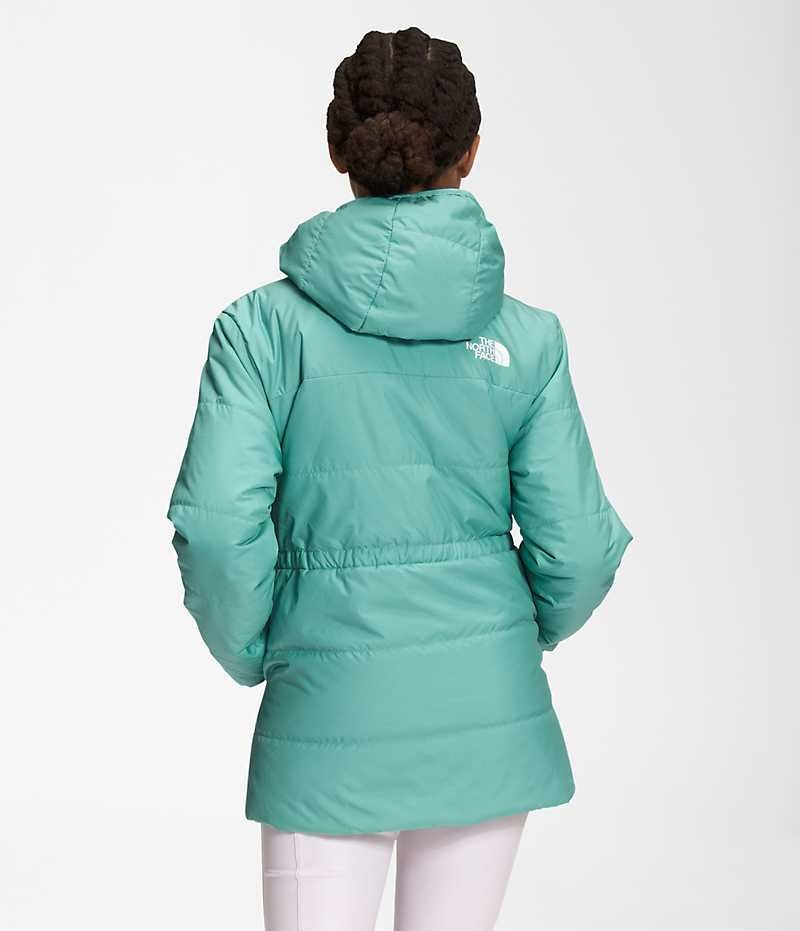 Turquoise Girls'' The North Face Reversible Mossbud Coat | DUBLIN RHDT