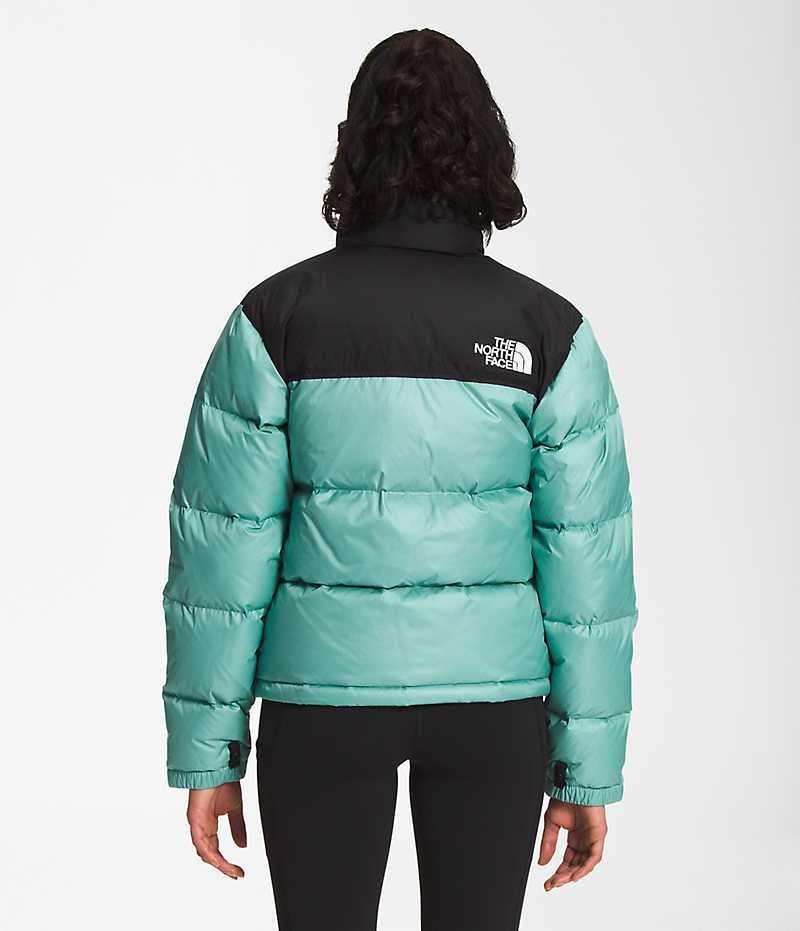 Turquoise Women's The North Face 1996 Retro Nuptse Puffer Jacket | DUBLIN UZVP