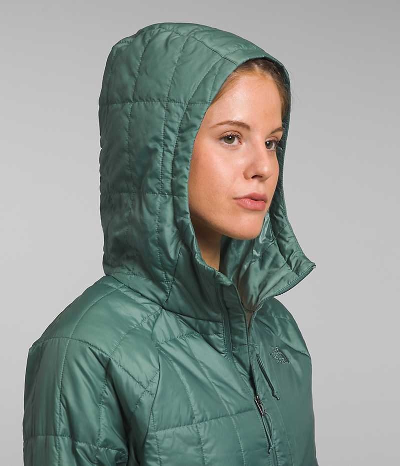 Turquoise Women's The North Face Circaloft Hoodie Puffer Jacket | DUBLIN MYIP