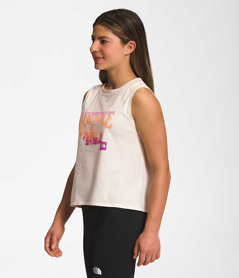 White Girls'' The North Face Tie-Back Tans T-Shirt | IRELAND YWMT