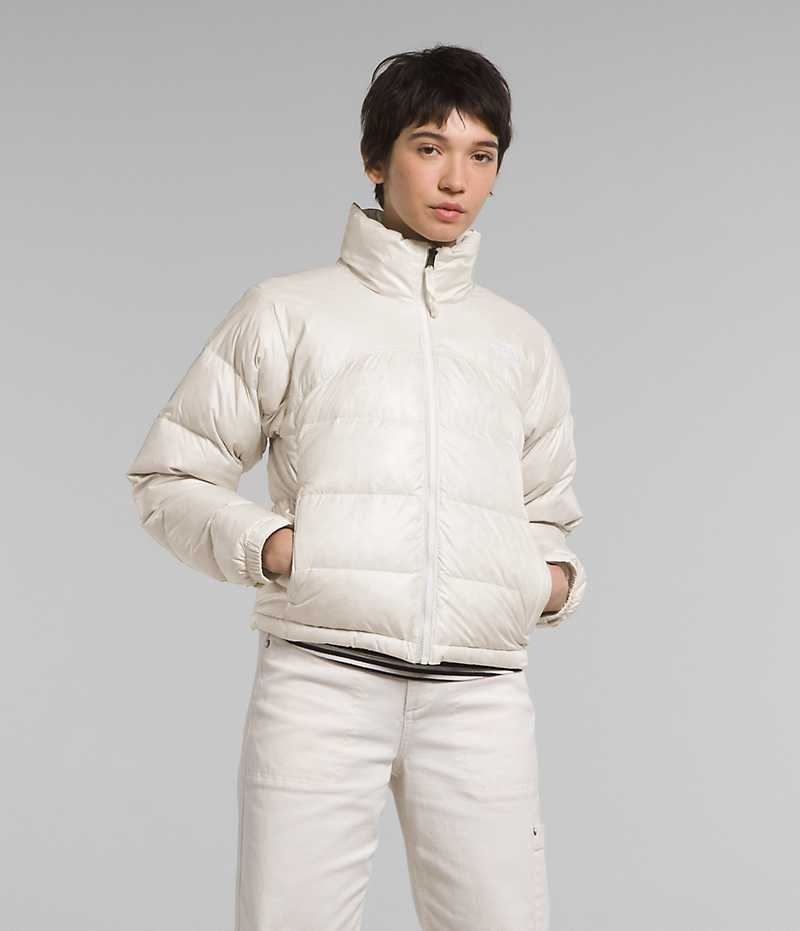 White Women\'s The North Face 2000 Retro Nuptse Puffer Jacket | DUBLIN MIQN