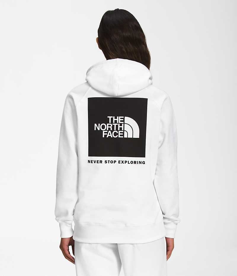 White Women\'s The North Face Box NSE Pullover Hoodie | IRELAND TXWZ